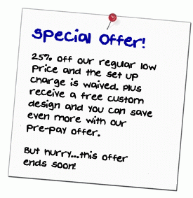 special offer on our customized newsletter service